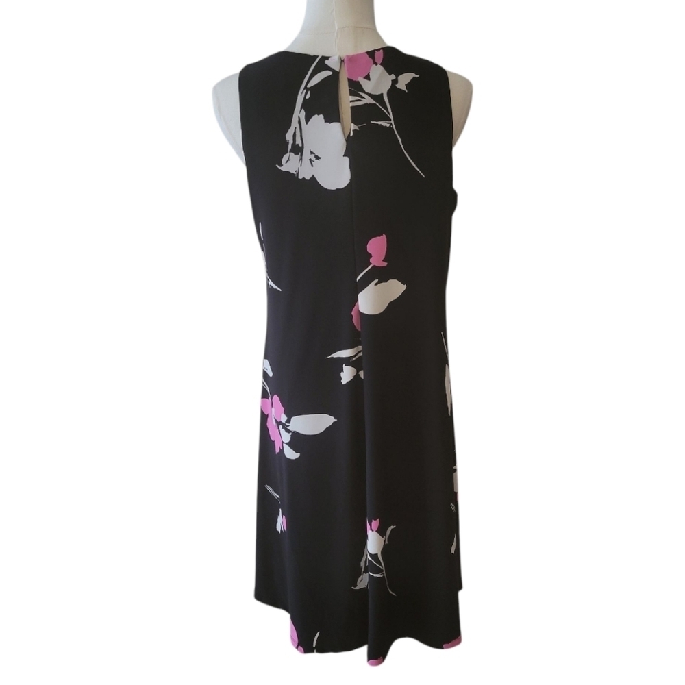 Lauren by Ralph Lauren Black‎ Sleeveless Swing  Dress Size 10 - Picture 5 of 6